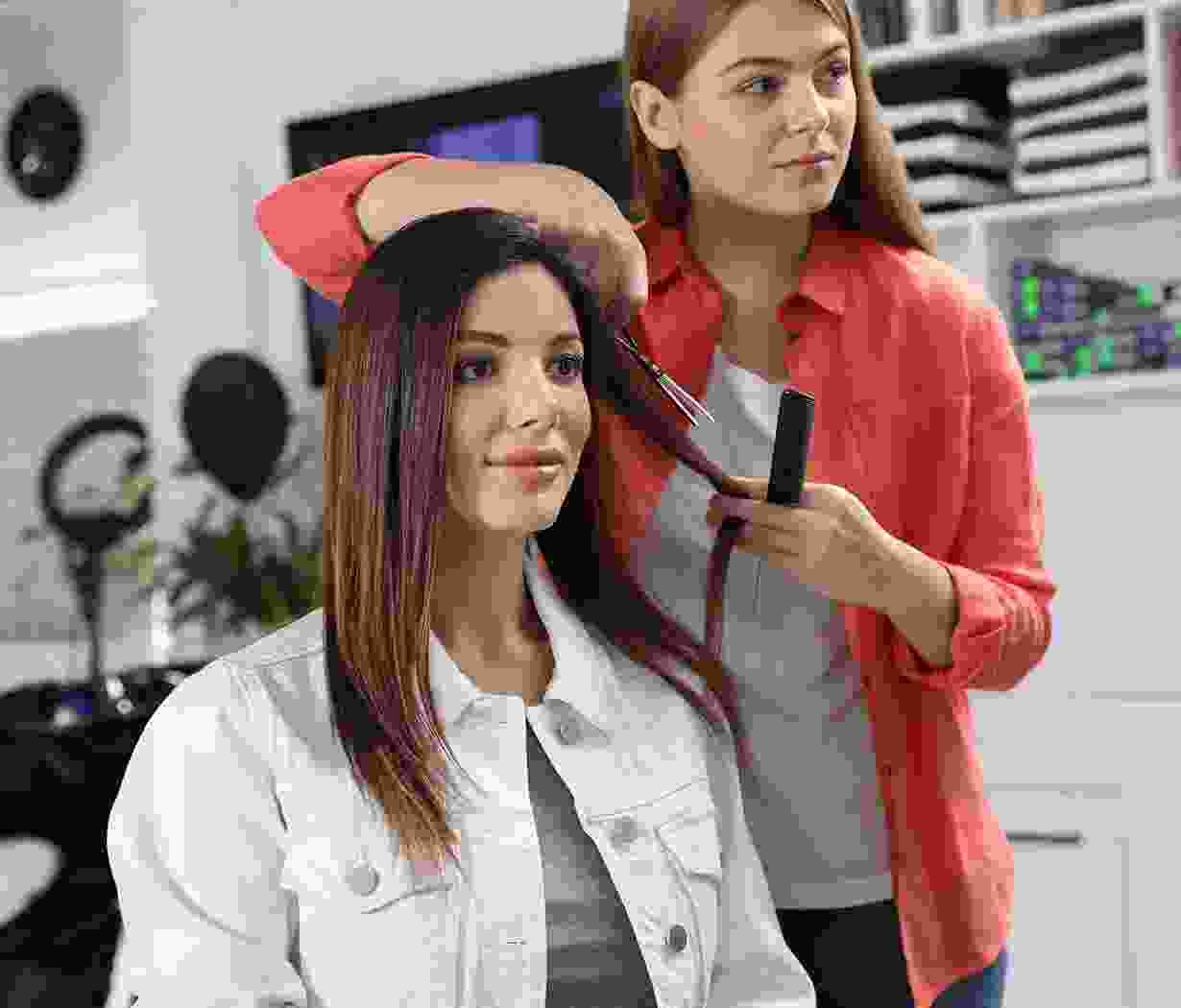 Trendy hair cut for straight hair